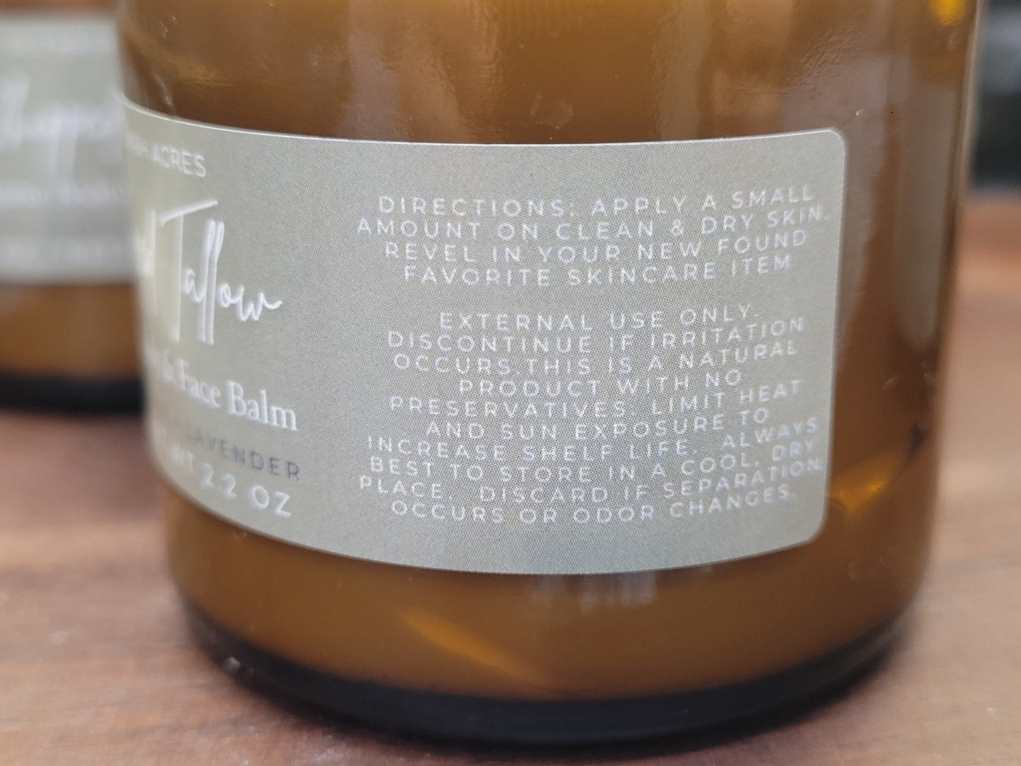 Organic Whipped Tallow Balm from Grass-fed & finished Cattle