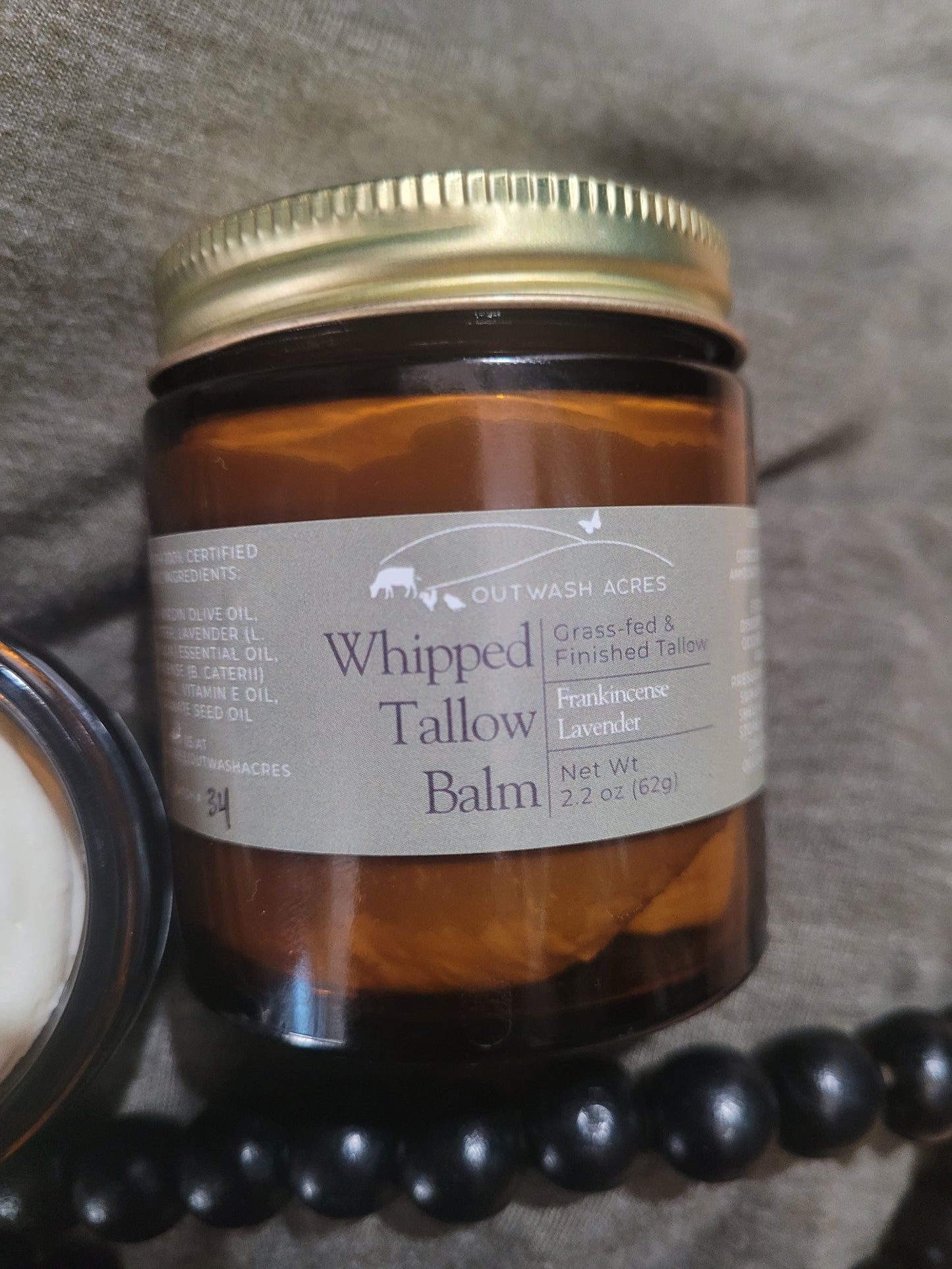 Organic Whipped Tallow Balm from Grass-fed & finished Cattle