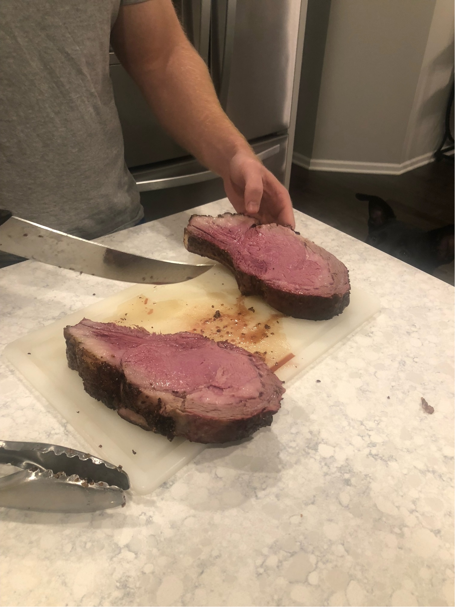 Herb-Crusted Reverse-Seared Ribeye Roast