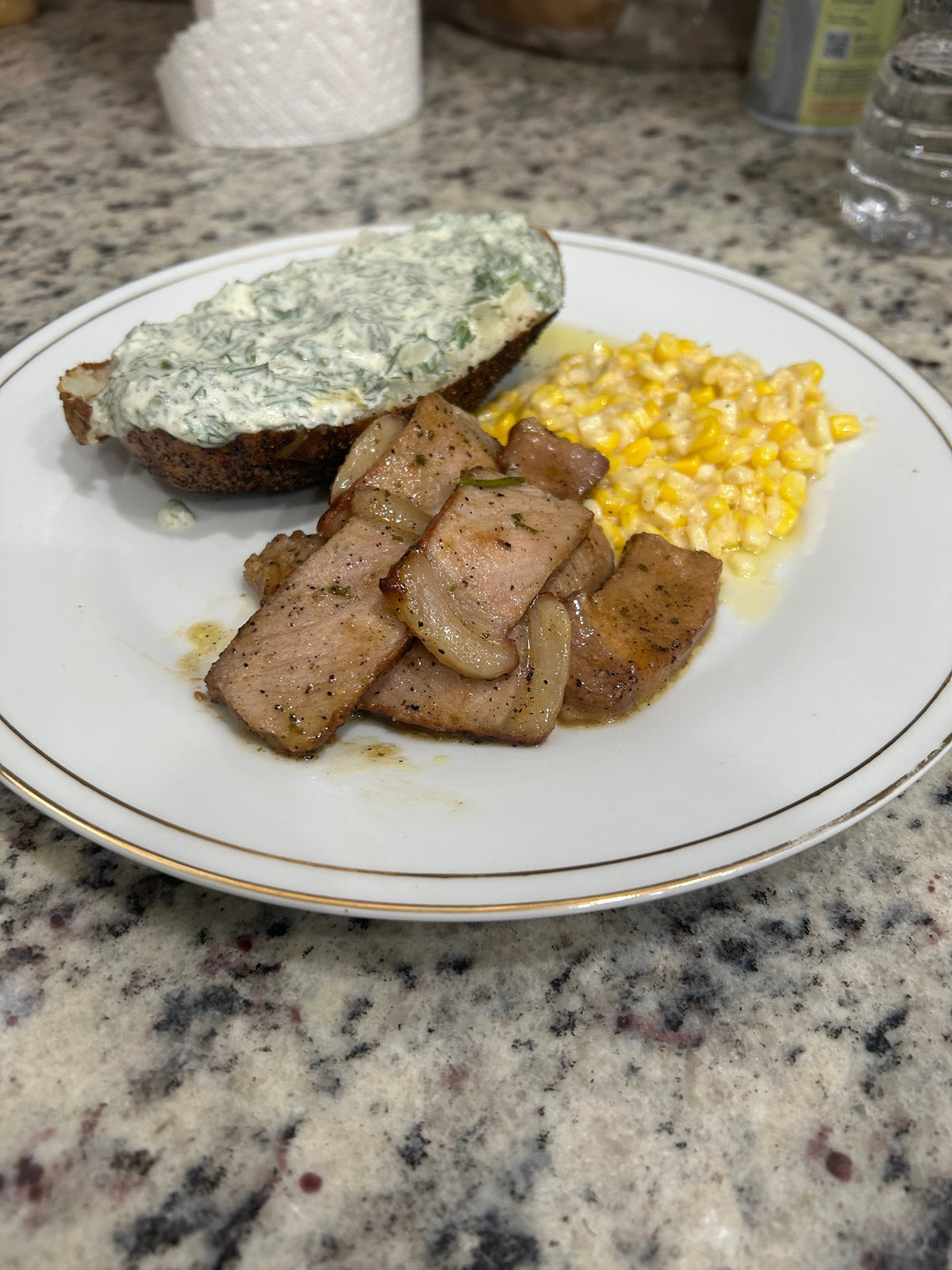 Credence Farms Pork Chops with Sweet Pan Sauce