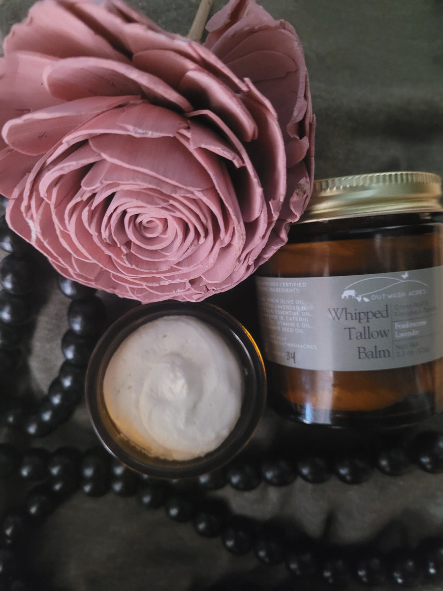 Organic Whipped Tallow Balm from Grass-fed & finished Cattle